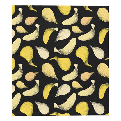 Potato Pattern Print Design A02 Premium Quilt