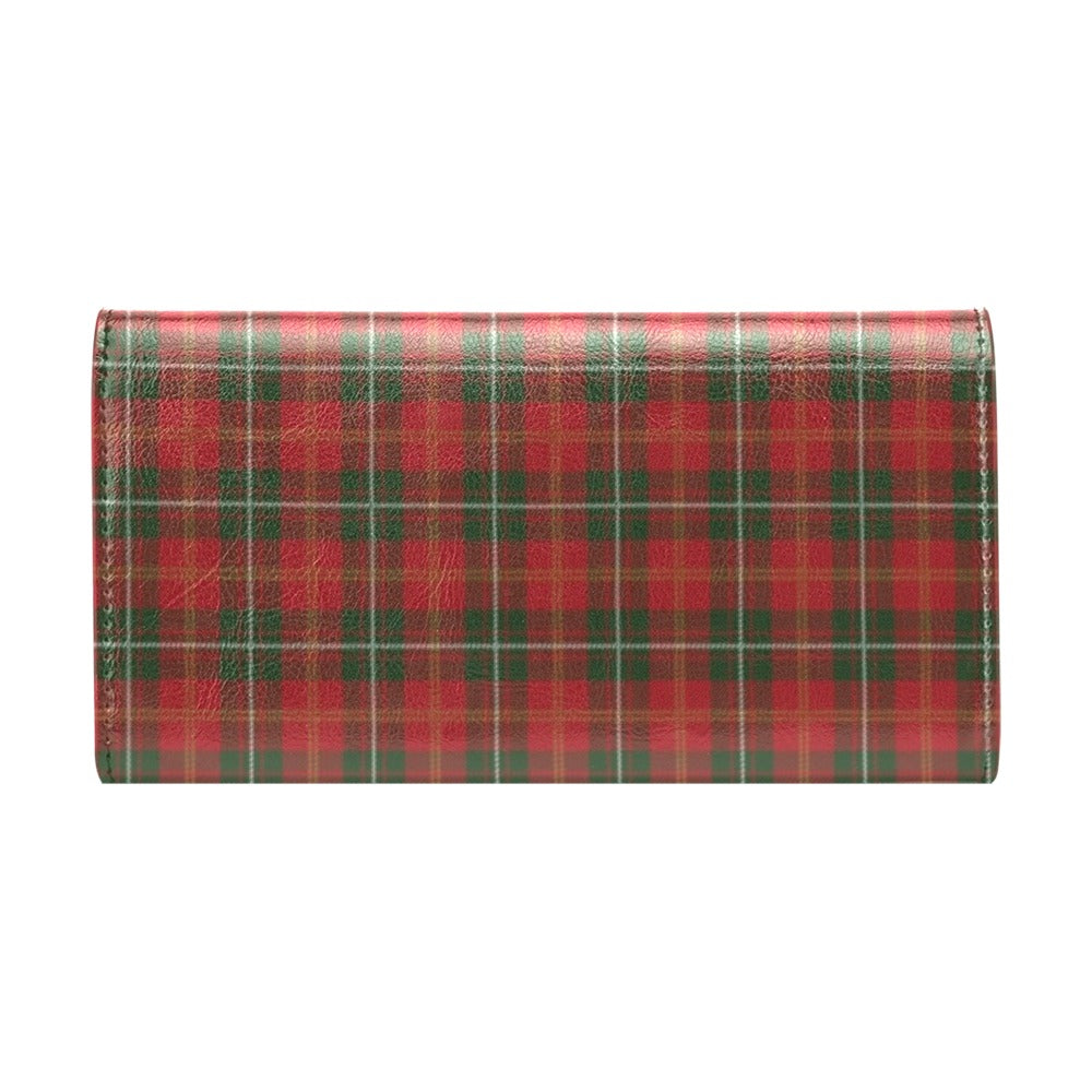 Holiday Tartan Plaid Pattern Women's Trifold Wallet