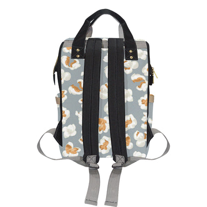 Popcorn Pattern Print Design A05 Diaper Bag Backpack