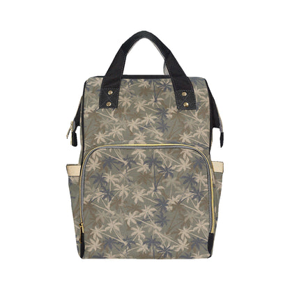Palm Tree camouflage Diaper Bag Backpack