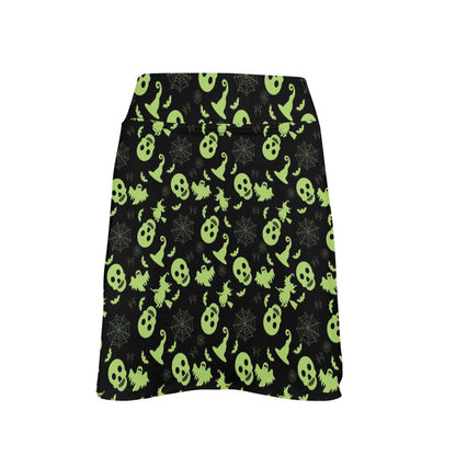 Witch Halloween Print Design LKS306 17" Golf & Pickleball Skort with Pockets