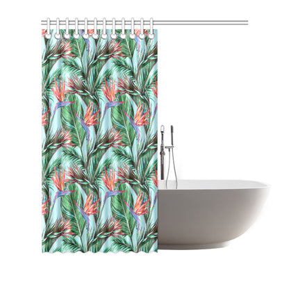 Bird Of Paradise Pattern Print Design BOP01 Shower Curtain