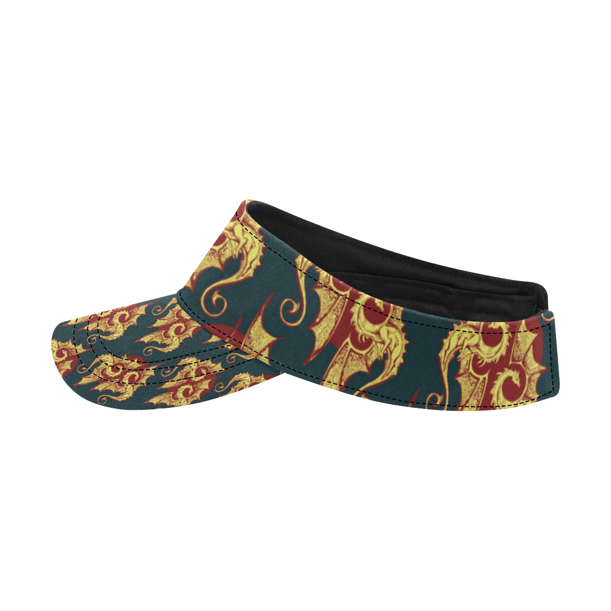 Dragons Gold Design Pattern Unisex Sun Visor