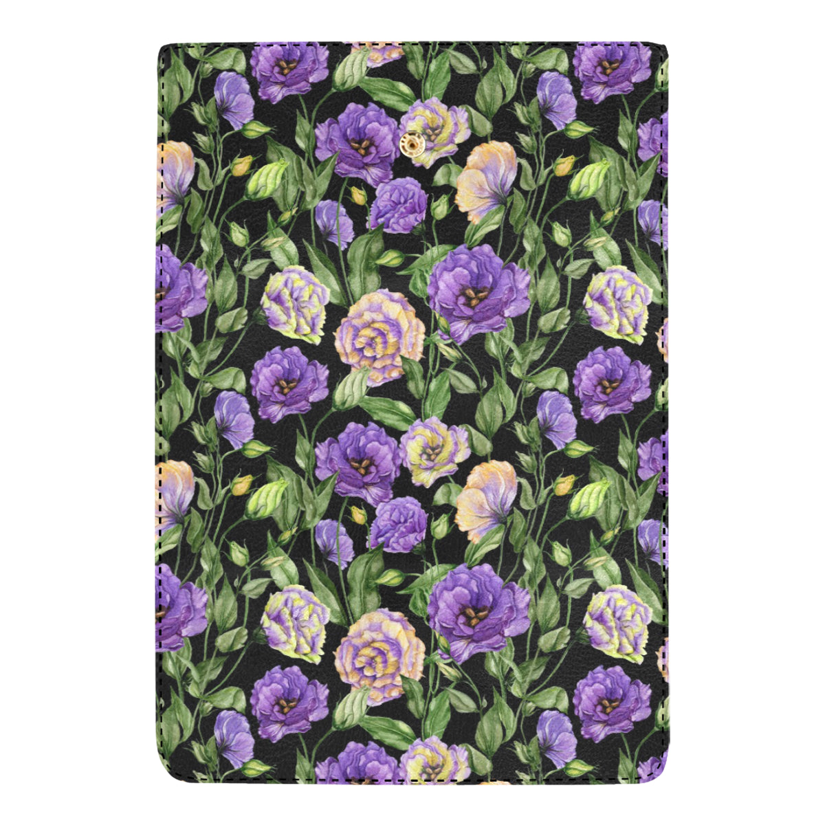 Lisianthus Pattern Print Design LT02 Women's Trifold Wallet