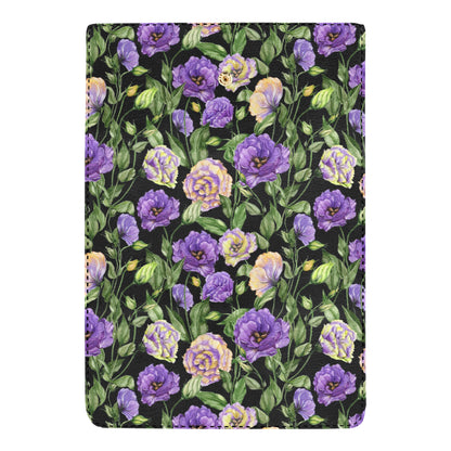 Lisianthus Pattern Print Design LT02 Women's Trifold Wallet