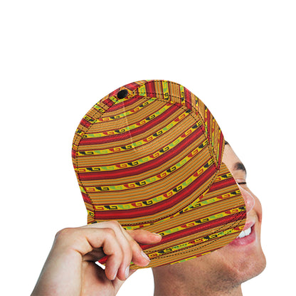 Mexican Blanket Ornament Print Pattern Snapback Cap