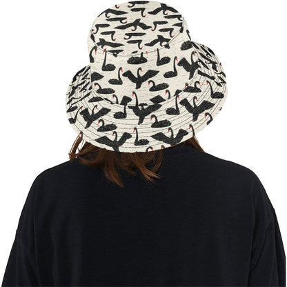 Swan Print Design LKS402 Unisex Bucket Hat