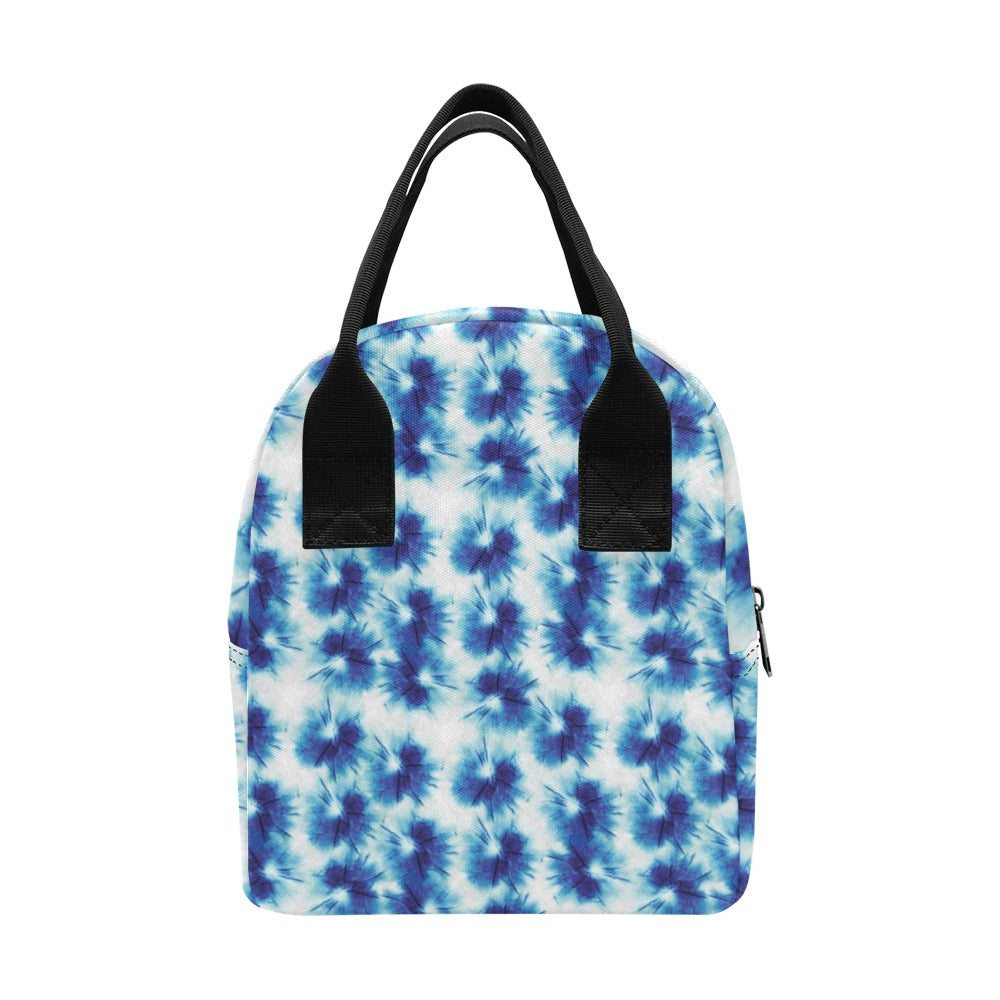 Tie Dye Blue Print Design LKS305 Insulated Lunch Bag