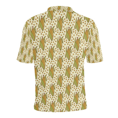 Corn Pattern Print Design 01 Men Polo Shirt