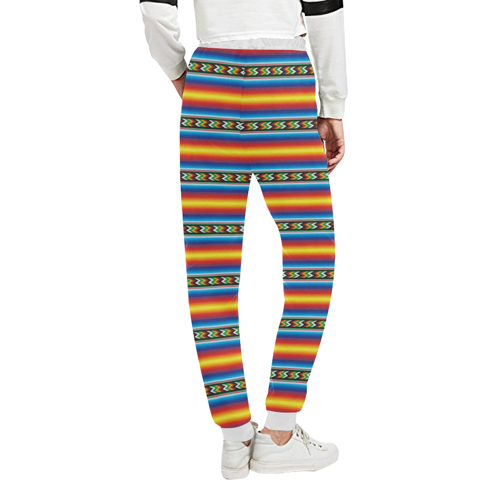 Mexican Blanket ZigZag Print Pattern Unisex Sweatpants