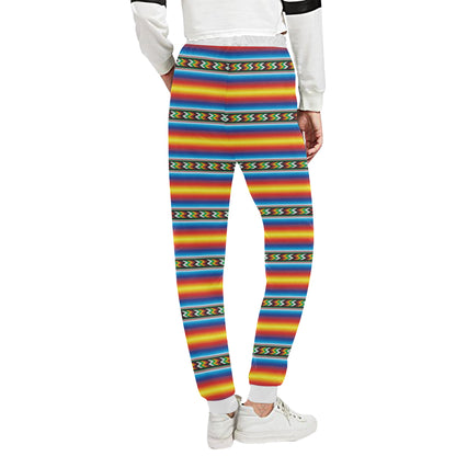 Mexican Blanket ZigZag Print Pattern Unisex Sweatpants