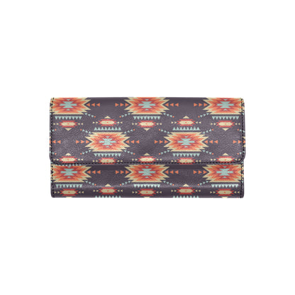 Tribal indians Aztec Women's Trifold Wallet