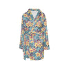 Summer Floral Print Design LKS304 Women's Fleece Robe