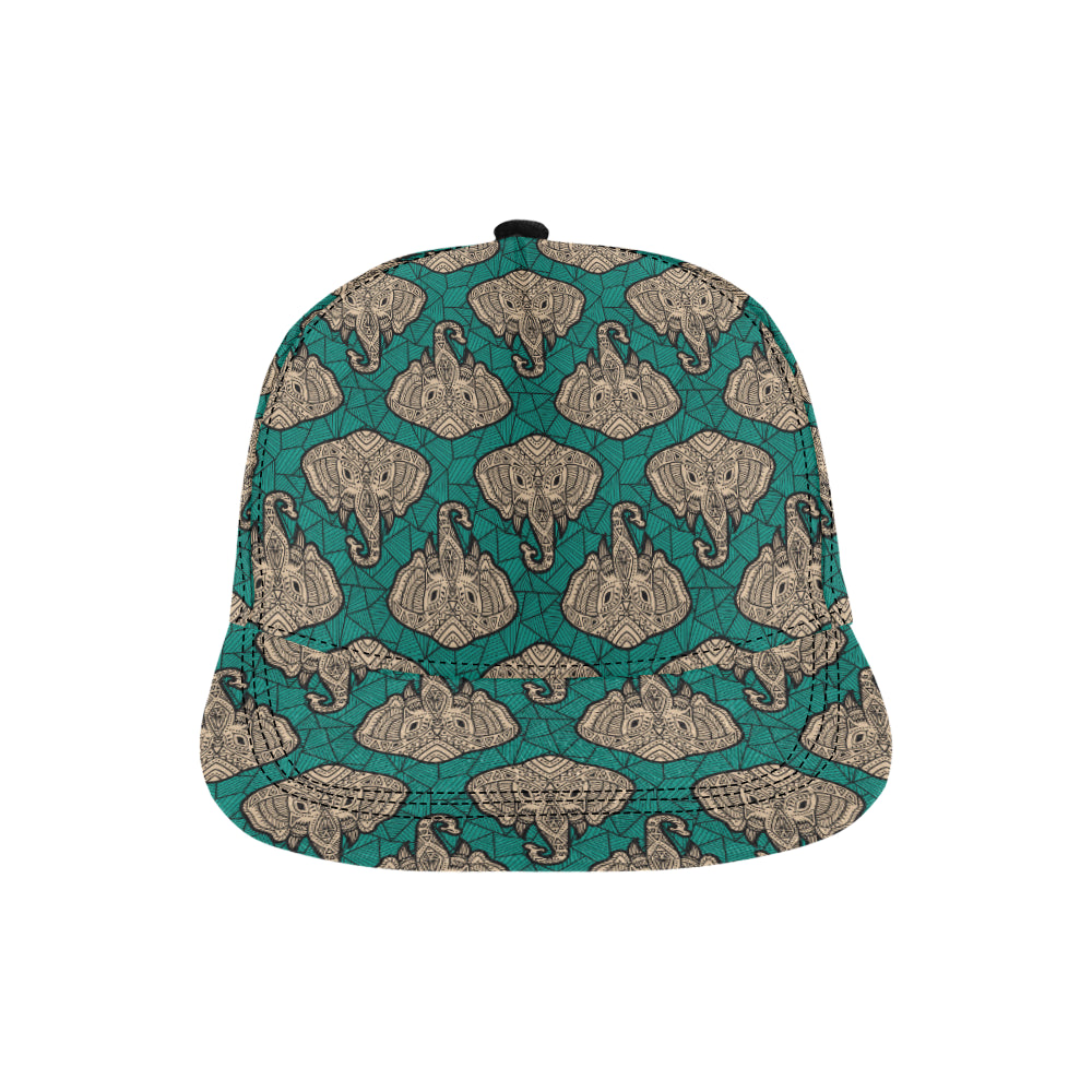 Boho Head Elephant Snapback Cap