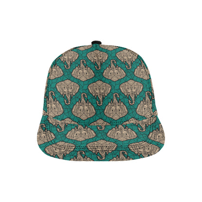 Boho Head Elephant Snapback Cap