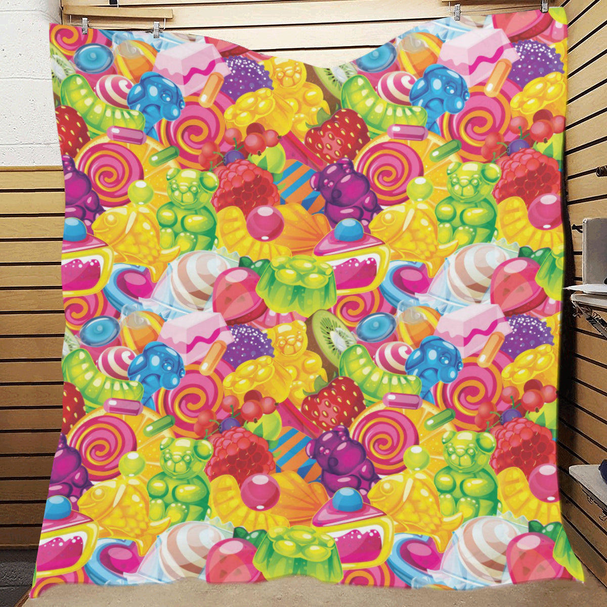 Candy Pattern Print Design CA01 Premium Quilt