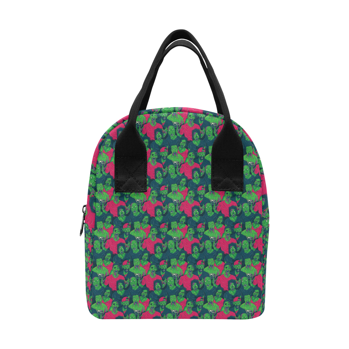 Zombie Themed Design Pattern Print Insulated Lunch Bag