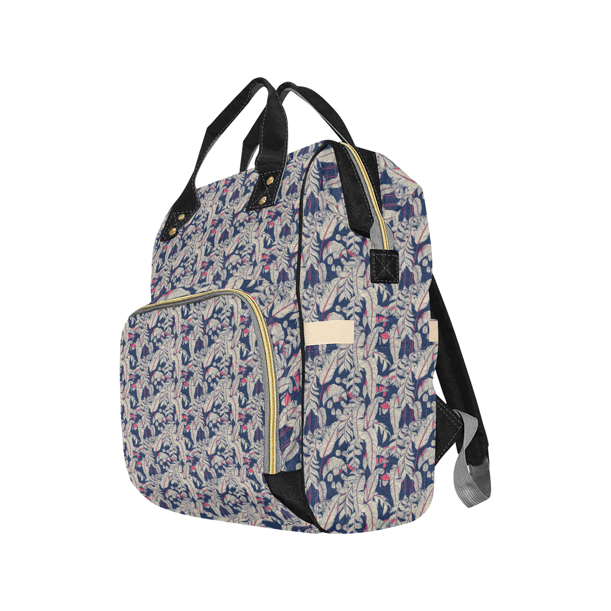 Bird Of Paradise Pattern Print Design 03 Diaper Bag Backpack