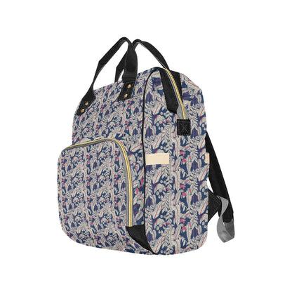 Bird Of Paradise Pattern Print Design 03 Diaper Bag Backpack