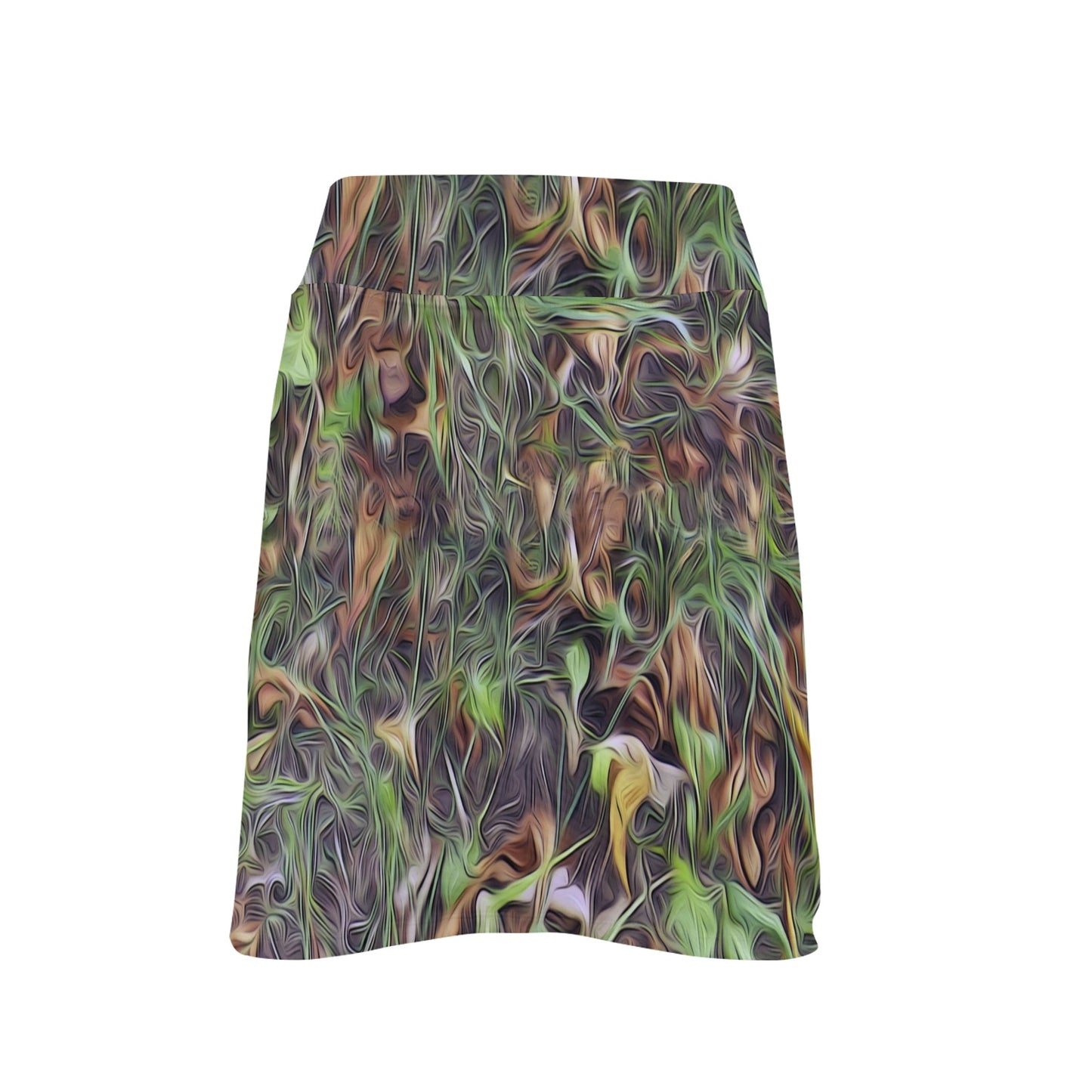 Camouflage Realistic Tree Print 17" Golf & Pickleball Skort with Pockets