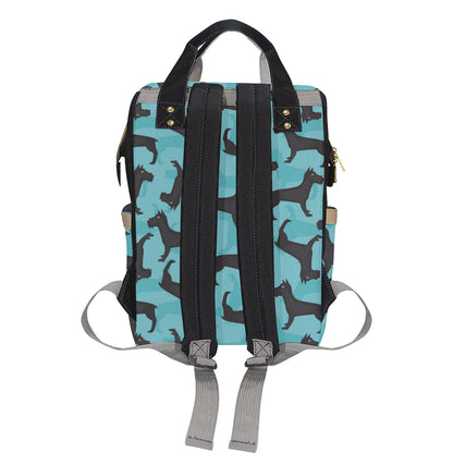 Schnauzers Pattern Print Design A01 Diaper Bag Backpack