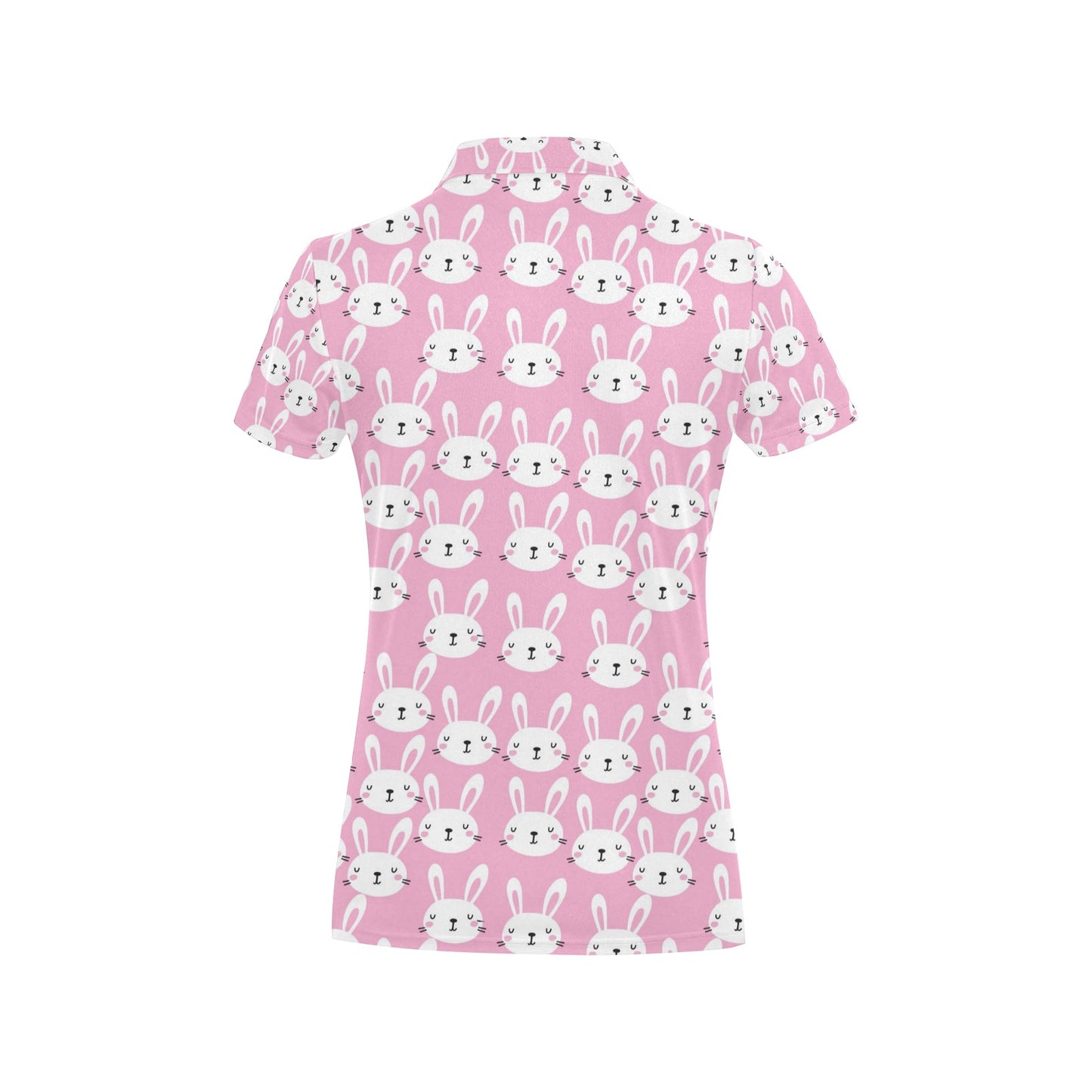 Rabbit Print Design LKS401 Women's Polo Shirt