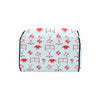 Hockey Red Equipment Print Design LKS305 Diaper Bag Backpack