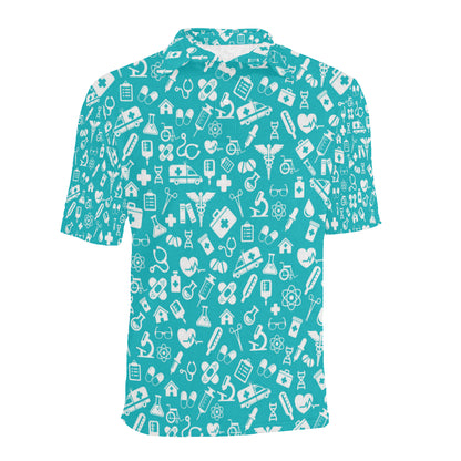 Medical Pattern Print Design 04 Men Polo Shirt