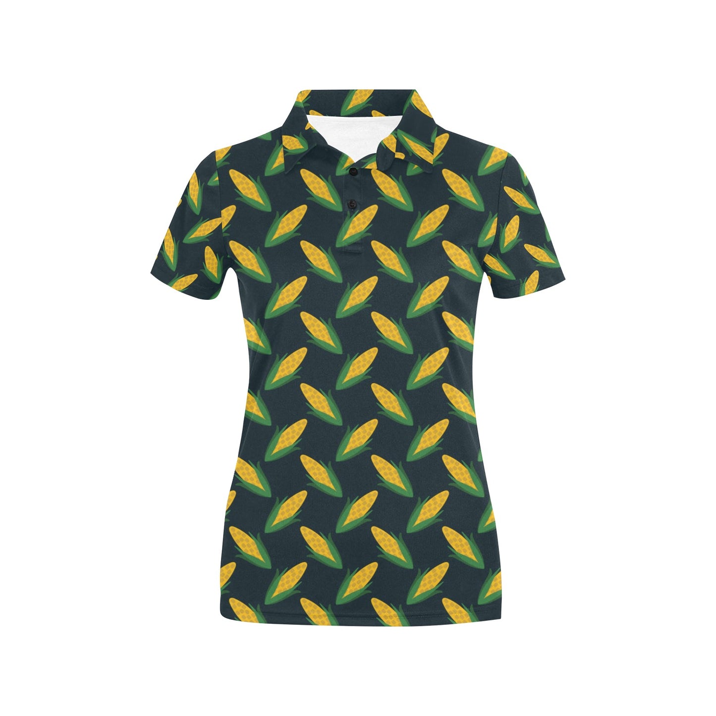 Corn Pattern Print Design 02 Women's Polo Shirt