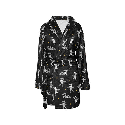 Mummy Cute Print Design LKS301 Women's Fleece Robe
