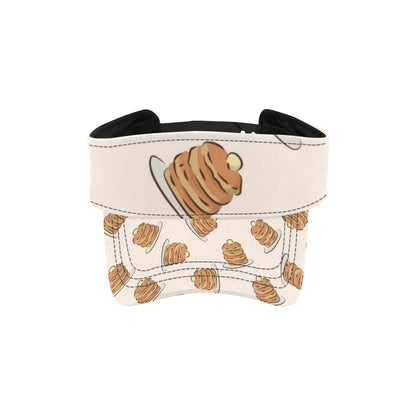 Pancake Pattern Print Design A01 Unisex Sun Visor