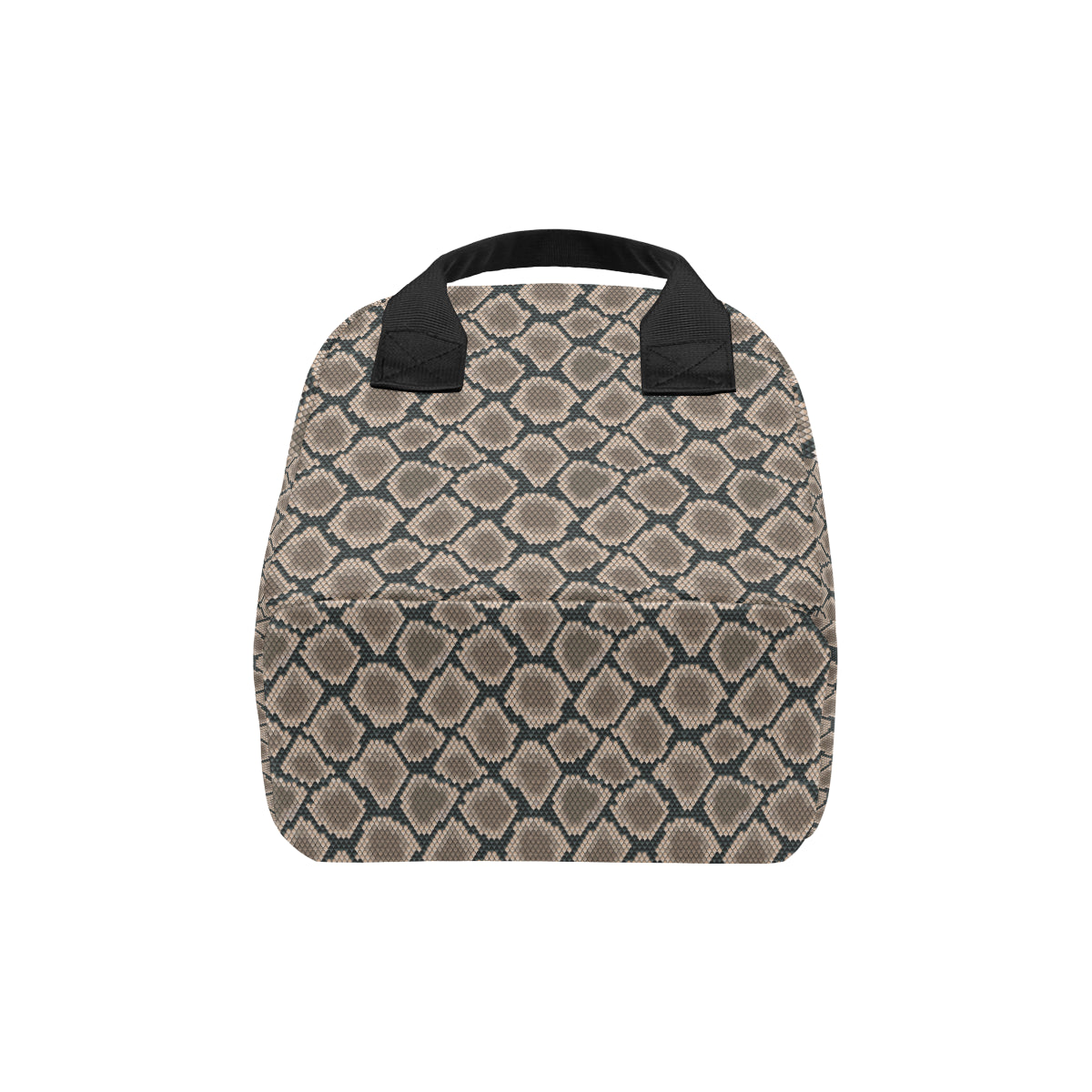 Snake Skin Design Print Insulated Lunch Bag