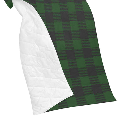 Buffalo check Green Pattern Print Design 02 Premium Quilt