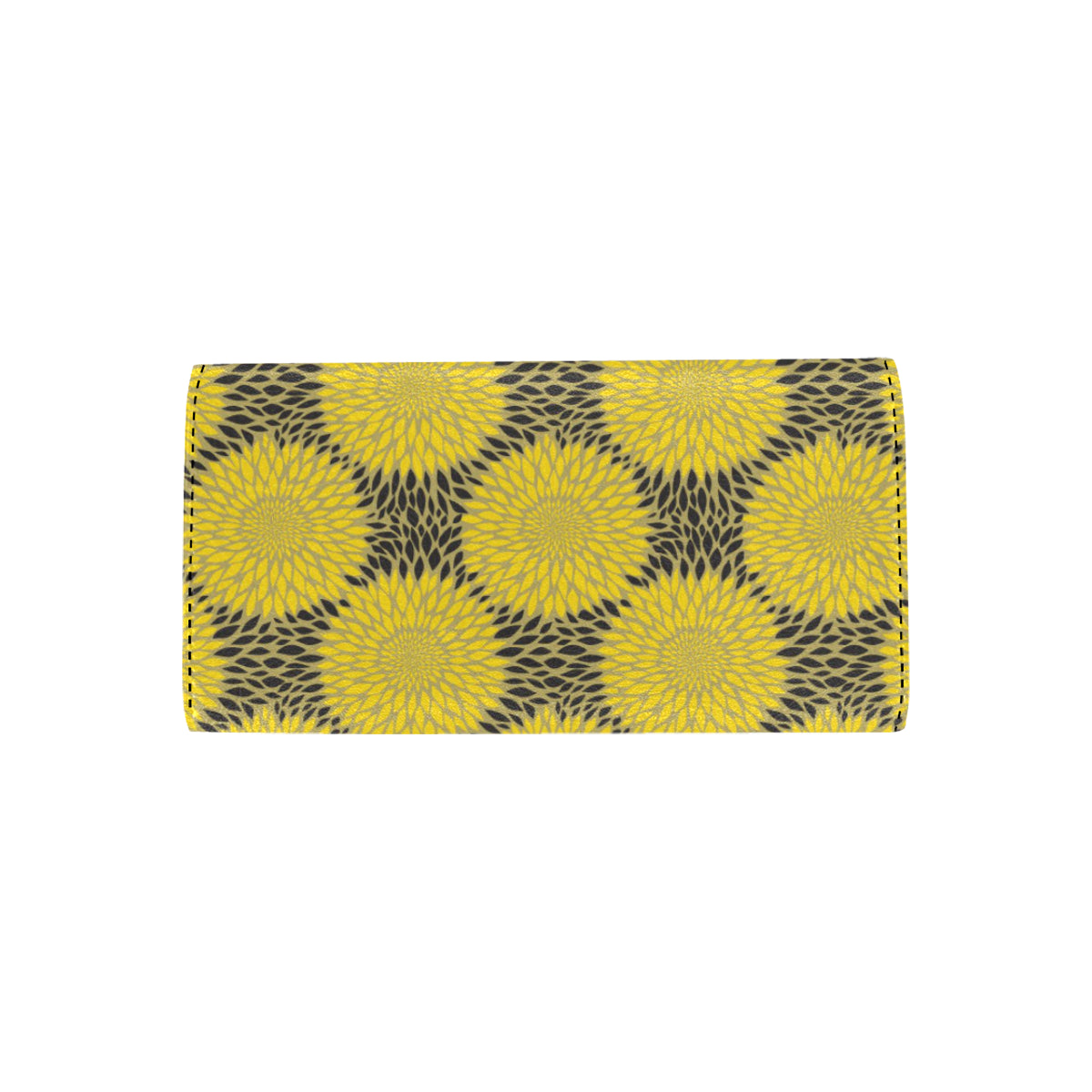 Sunflower Pattern Print Design SF06 Women's Trifold Wallet