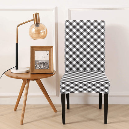 Gingham Print Design LKS402 Dining Chair Slipcover