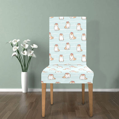 Shiba Inu Print Design LKS3011 Dining Chair Slipcover