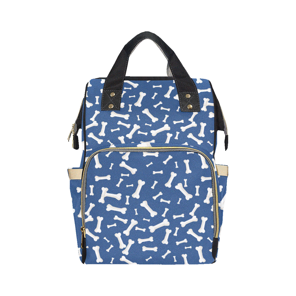 Dog Bone Pattern Print Design 03 Diaper Bag Backpack