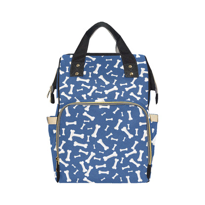Dog Bone Pattern Print Design 03 Diaper Bag Backpack