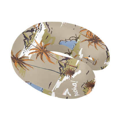 Pacific island Pattern Print Design A05 U-Shaped Travel Neck Pillow