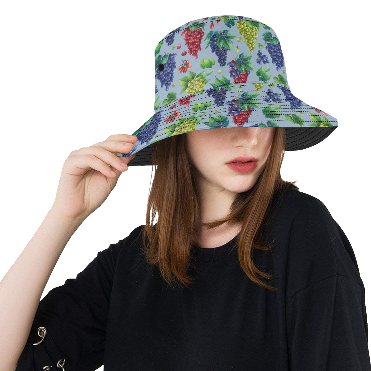 Grape Pattern Print Design GP06 Unisex Bucket Hat