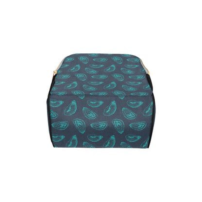 Oyster Pattern Print Design 01 Diaper Bag Backpack