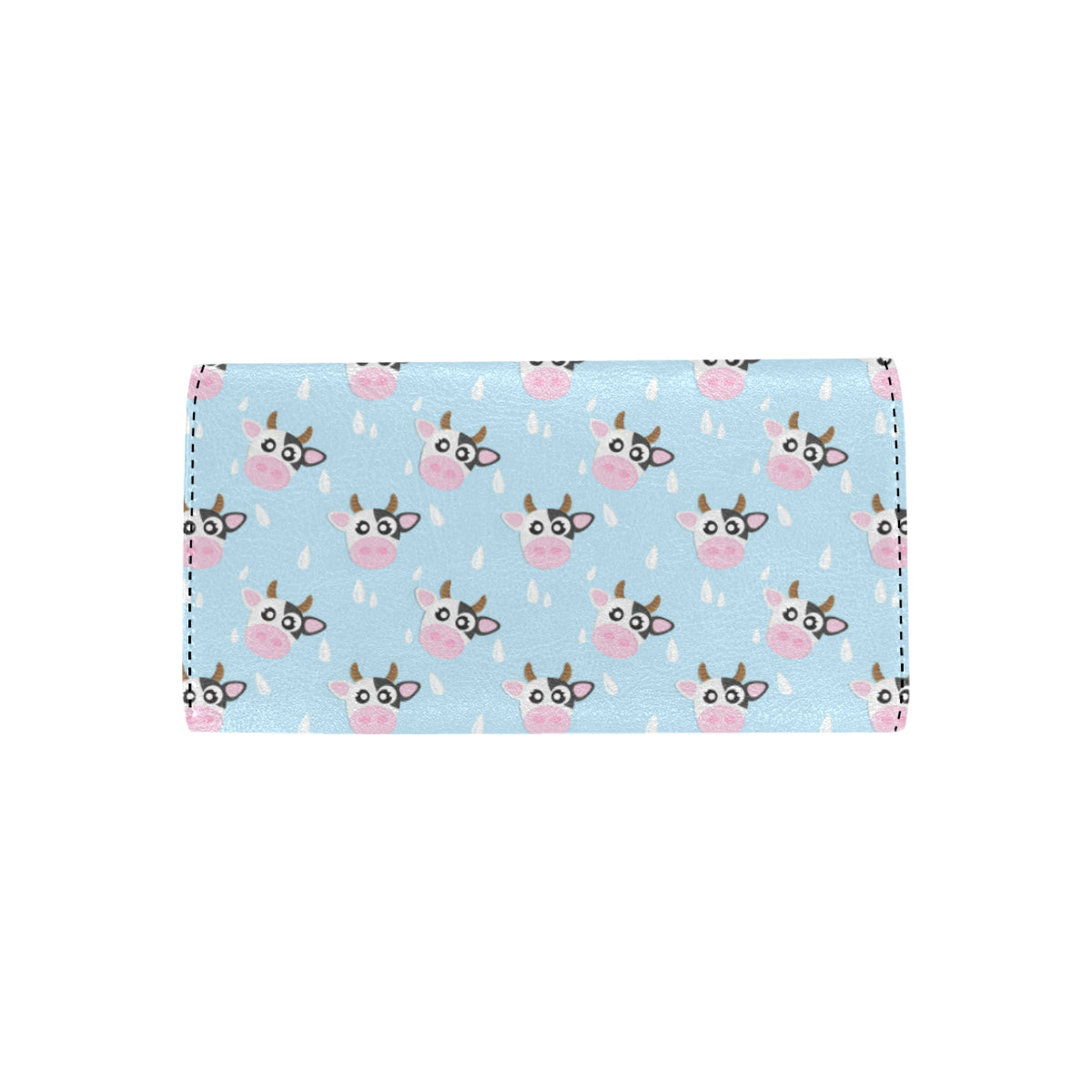 Cow Pattern Print Design 07 Women's Trifold Wallet