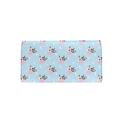 Cow Pattern Print Design 07 Women's Trifold Wallet