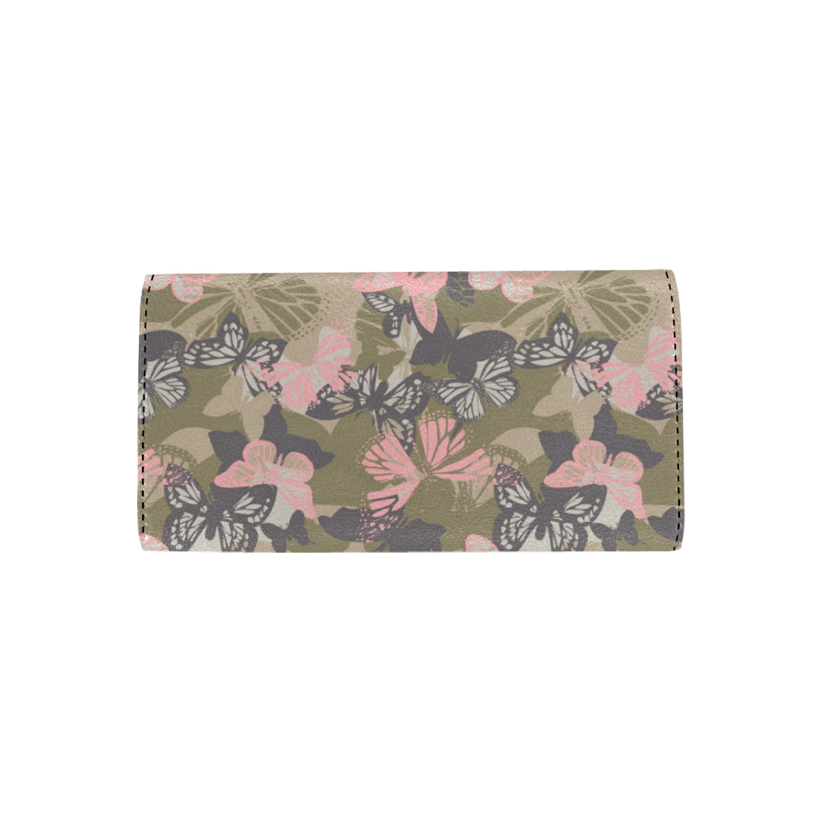 Butterfly camouflage Women's Trifold Wallet