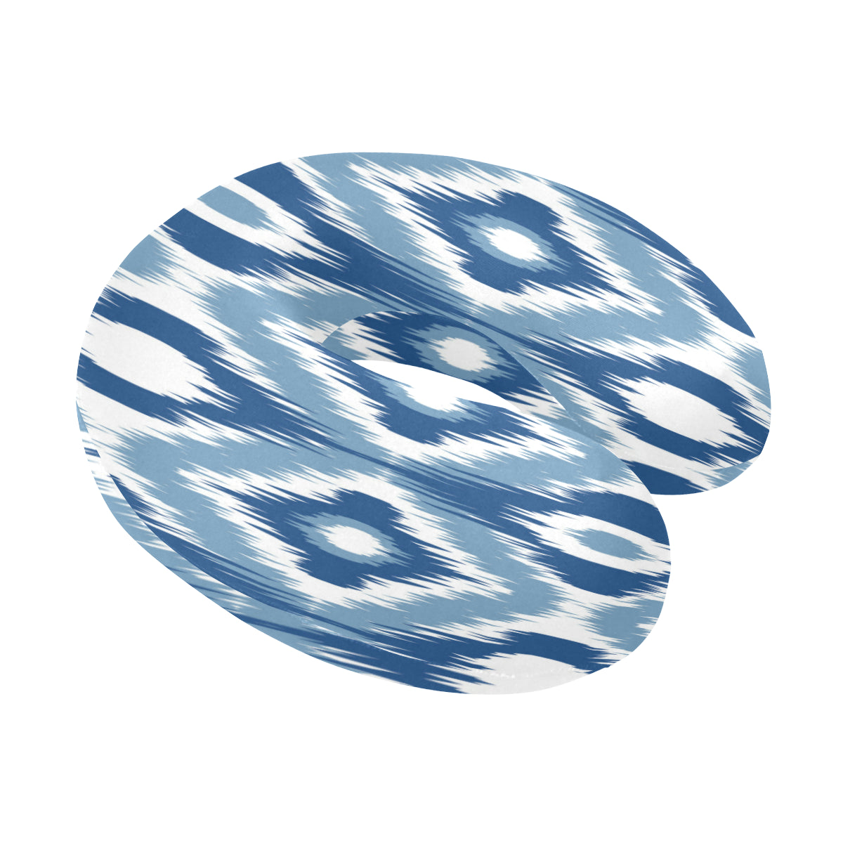 Ikat Pattern Print Design 03 U-Shaped Travel Neck Pillow
