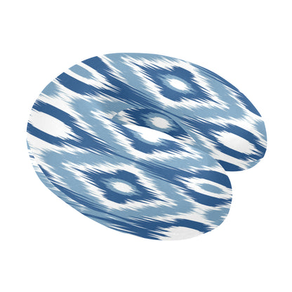 Ikat Pattern Print Design 03 U-Shaped Travel Neck Pillow