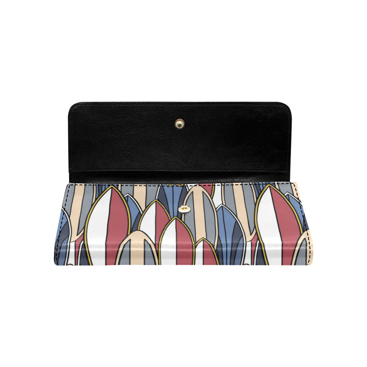 Surf board Pattern Women's Trifold Wallet