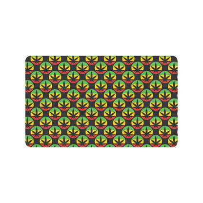 Rasta Reggae Color Design Rubber Doormat