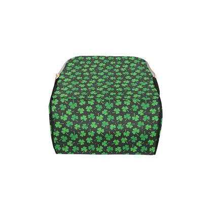 Clover  Pattern Print Design 04 Diaper Bag Backpack