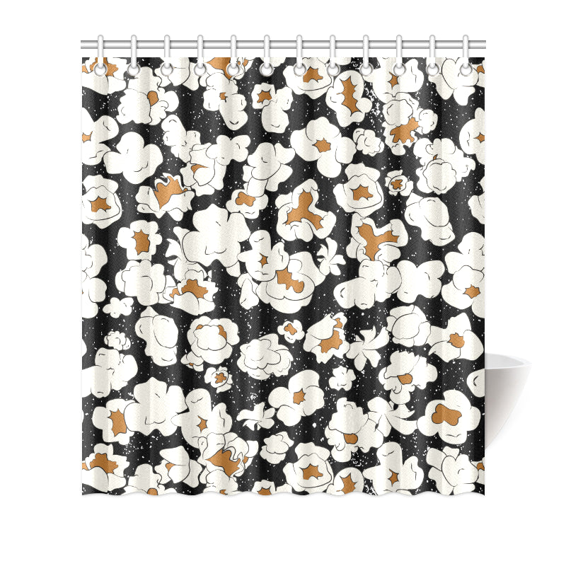 Popcorn Pattern Print Design A02 Shower Curtain